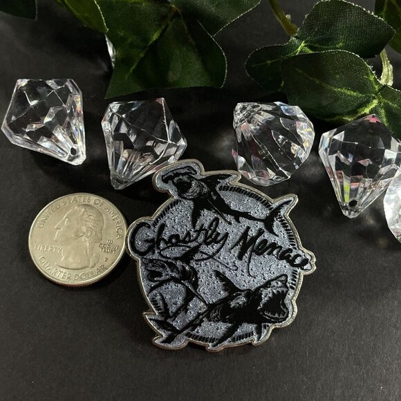 Disney Pirates Caribbean Trading Pin Ghostly Menace Shark Lapel Pin Brooch Badge - Picture 8 of 9